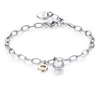 Bracciale Sagapo Donna Lucky Light in Acciaio Cristallo SKT19 - SKT19